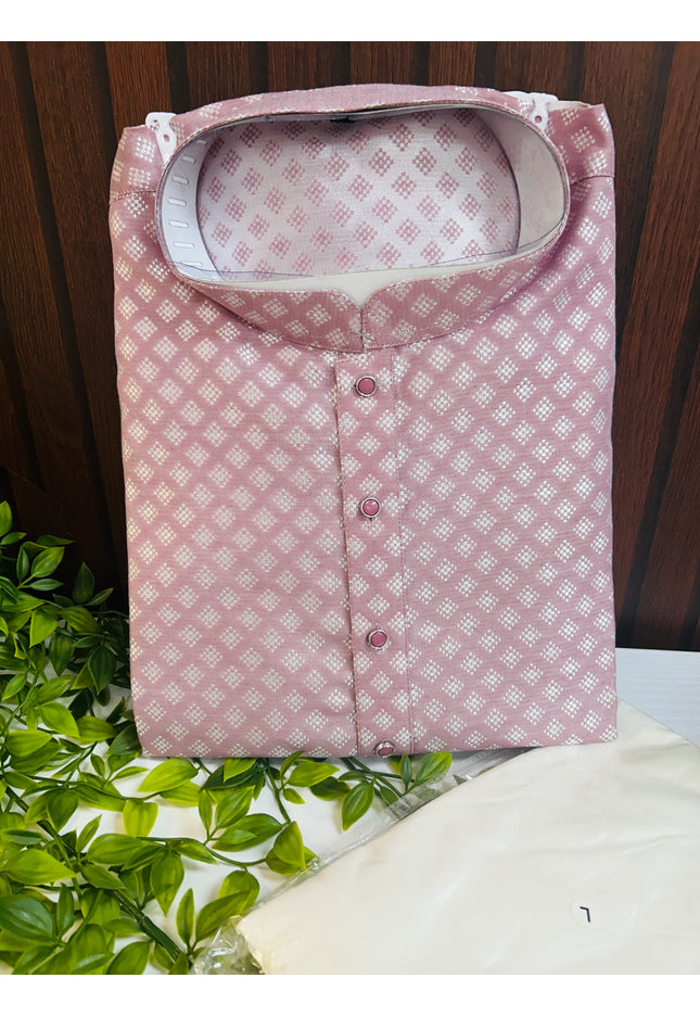 Silk cotton kurta set for men - Kurti Connection USA