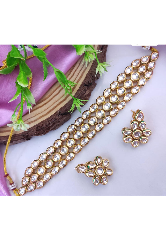 Kundan choker set - Kurti Connection USA