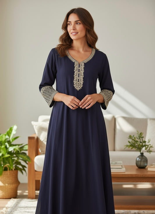 Georgette party wear Anarkali dress