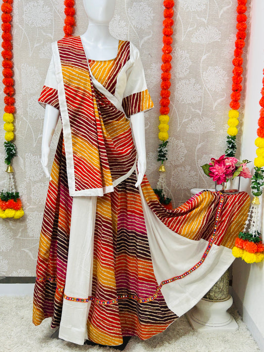 Garba chaniya choli : cotton