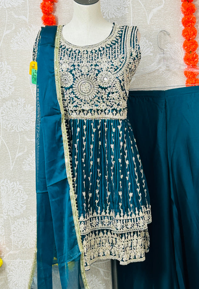 Heavy work Sharara set - Kurti Connection USA