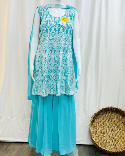 Georgette Sharara set - Kurti Connection USA