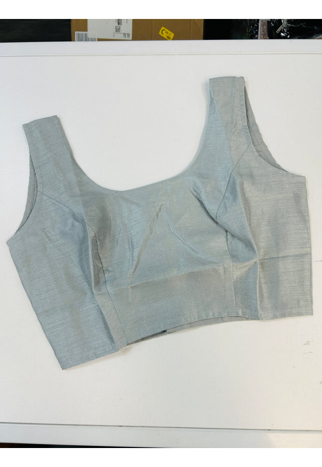 Light grey / silver grey blouse