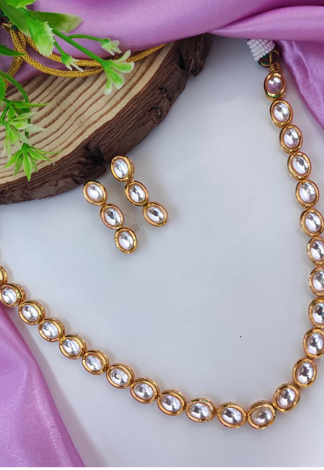 Kundan necklace : single ladi - Kurti Connection USA
