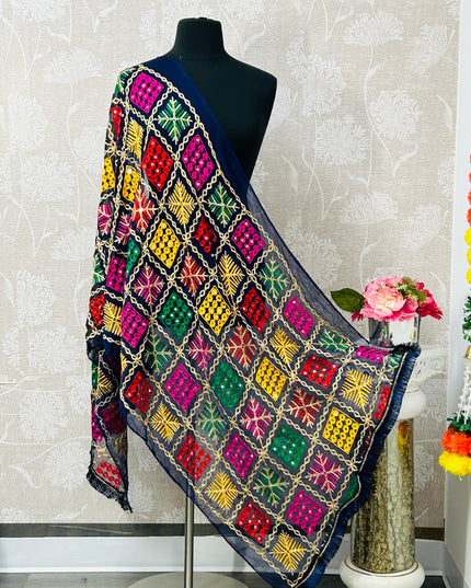 Embroidered phulkari dupatta