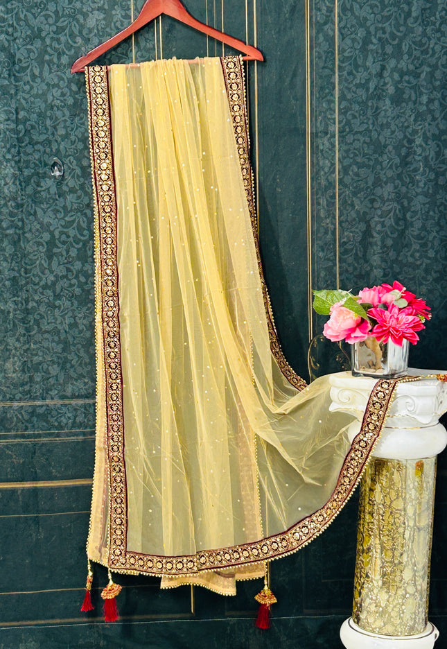 Heavy dupatta for lehenga - Kurti Connection USA