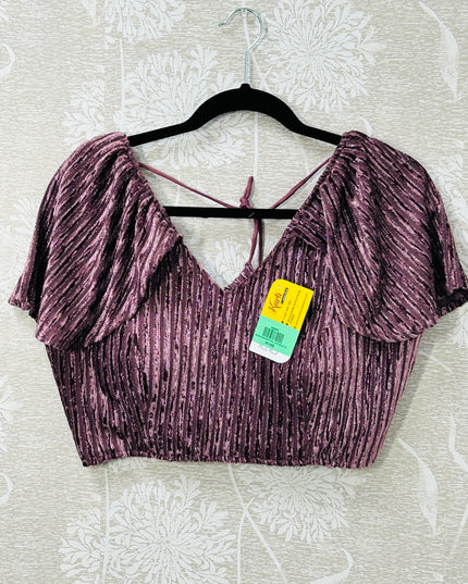 Fancy cap sleeve blouse - Kurti Connection USA