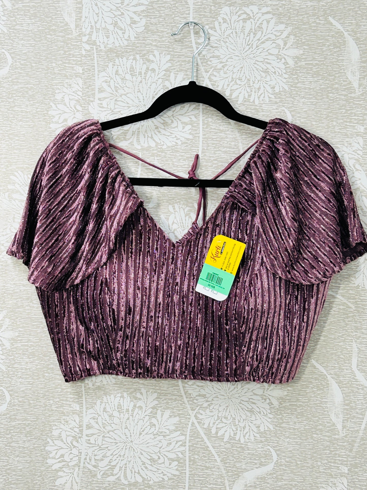 Fancy cap sleeve blouse