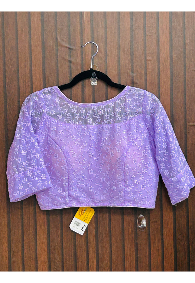 Georgette Chikankari blouse - Kurti Connection USA
