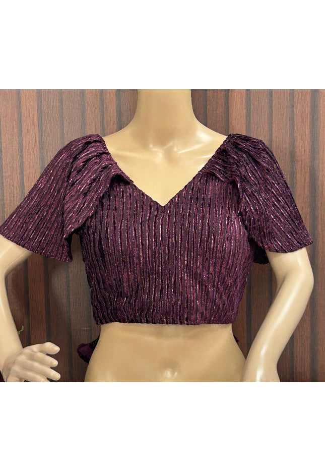 Fancy cap sleeve blouse - Kurti Connection USA