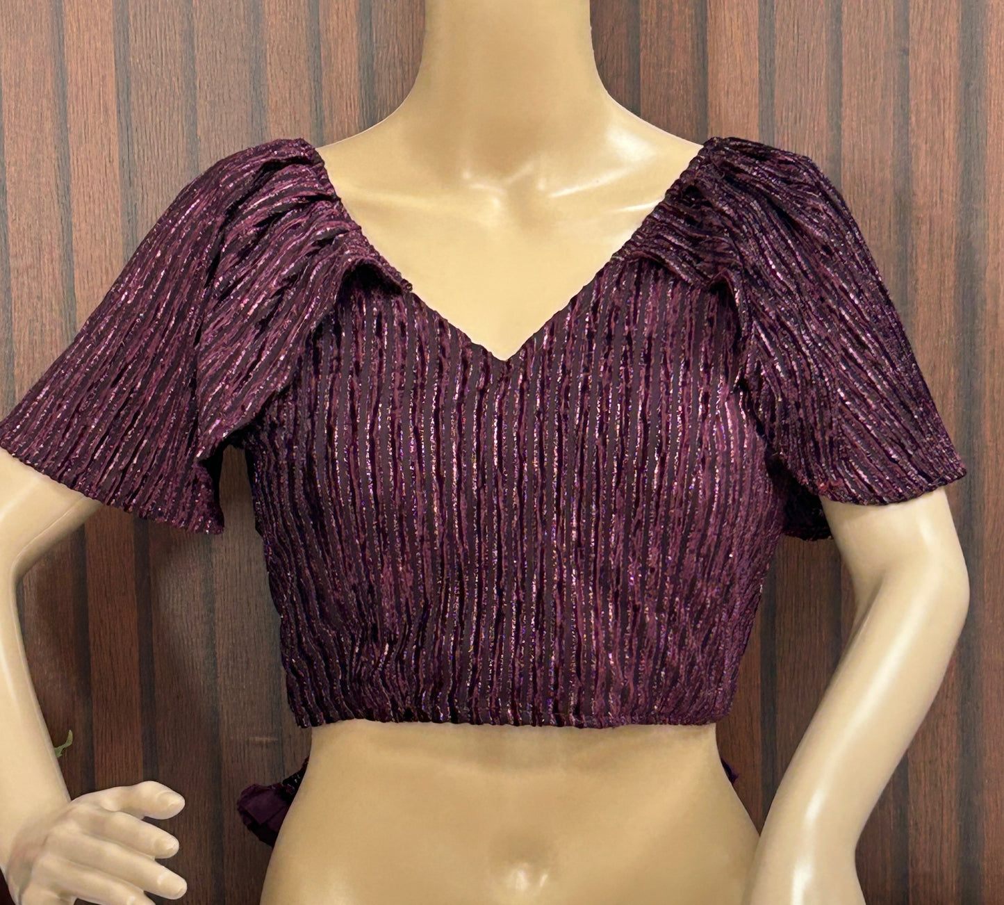 Fancy cap sleeve blouse