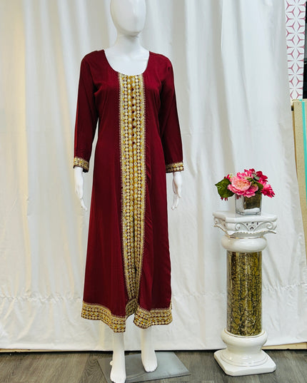 Rayon long kurti - Kurti Connection USA