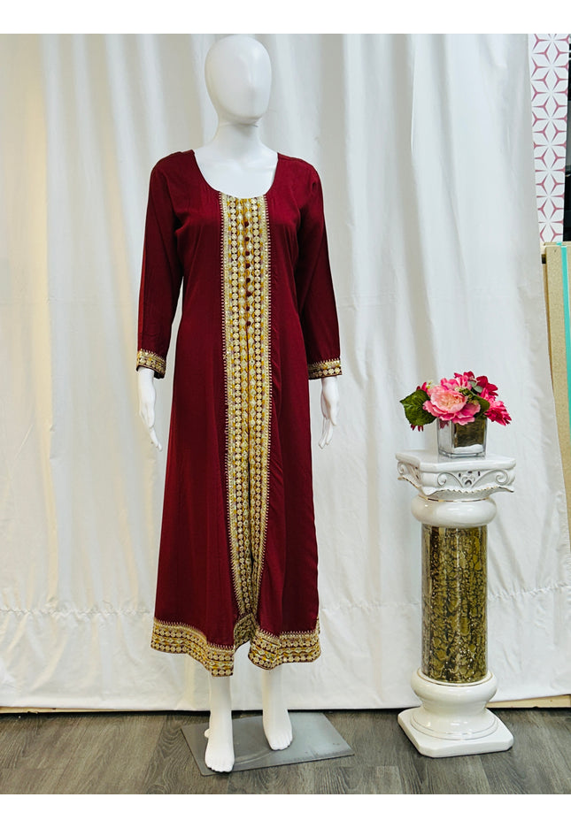 Rayon long kurti - Kurti Connection USA