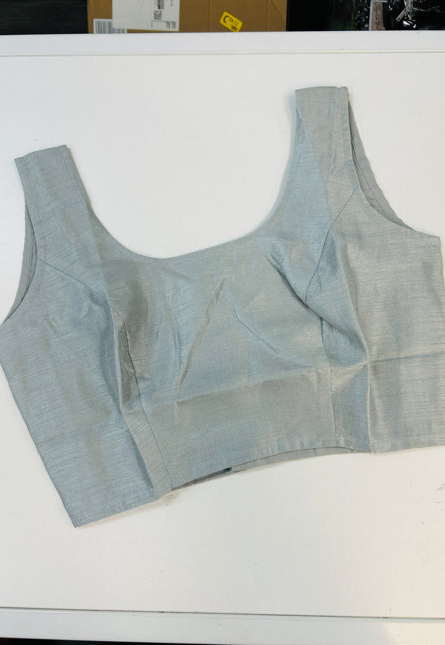 Light grey / silver grey blouse