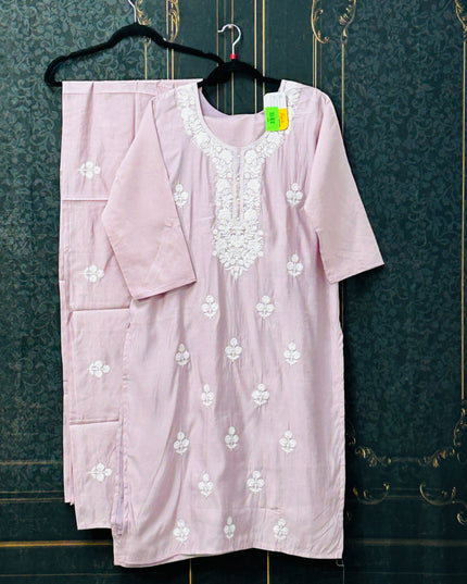 Lilac pink Kurti pant set / plus size Kurti set - Kurti Connection USA