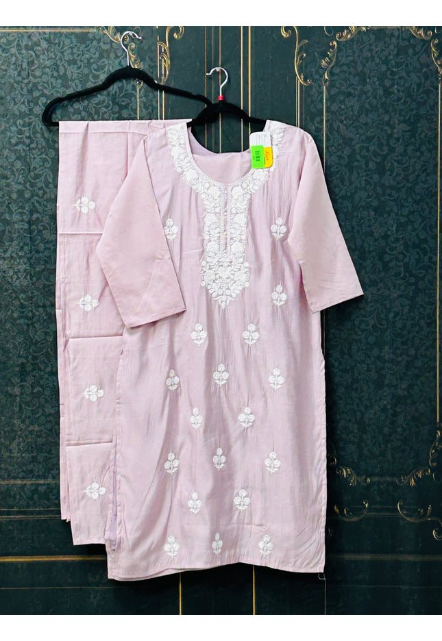Lilac pink Kurti pant set / plus size Kurti set - Kurti Connection USA