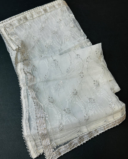 Silver dupatta