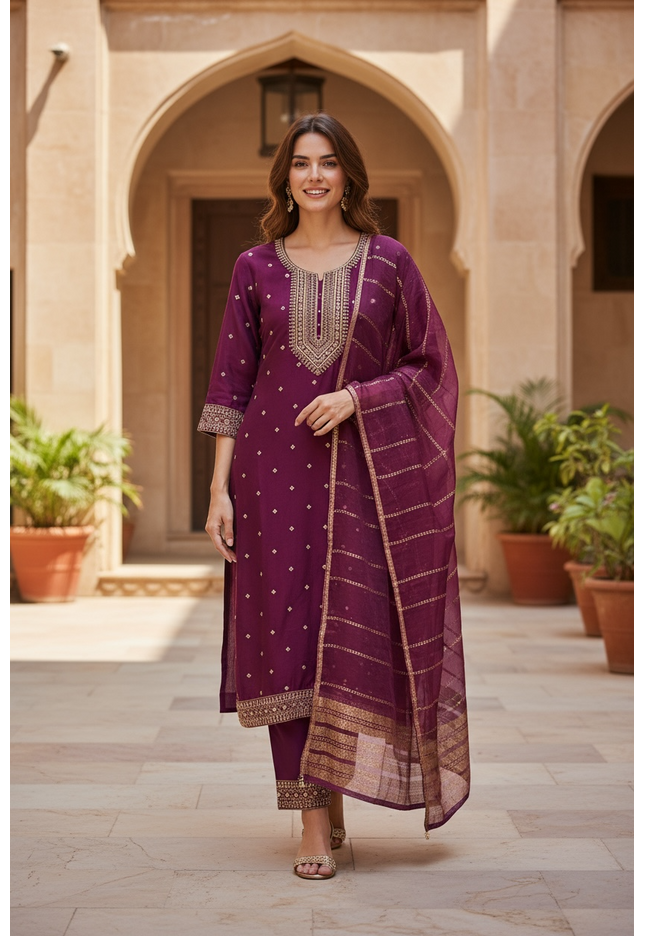 Silk salwar set