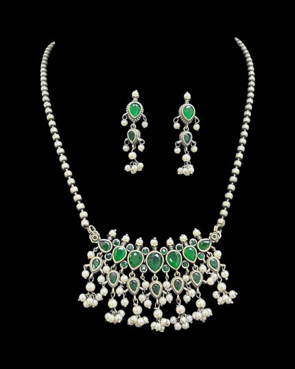 Oxidized necklace set