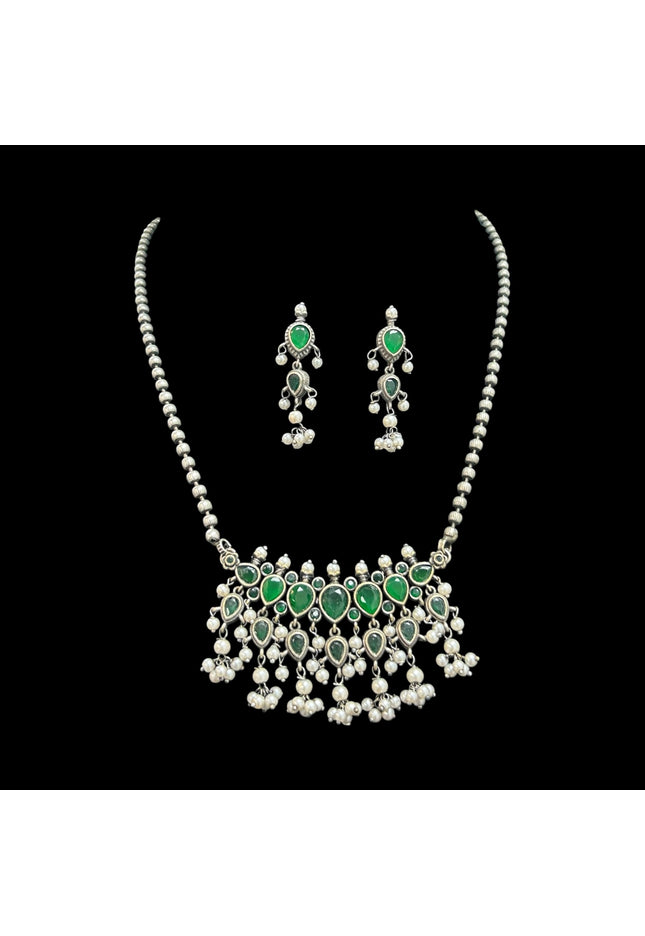 Oxidized necklace set