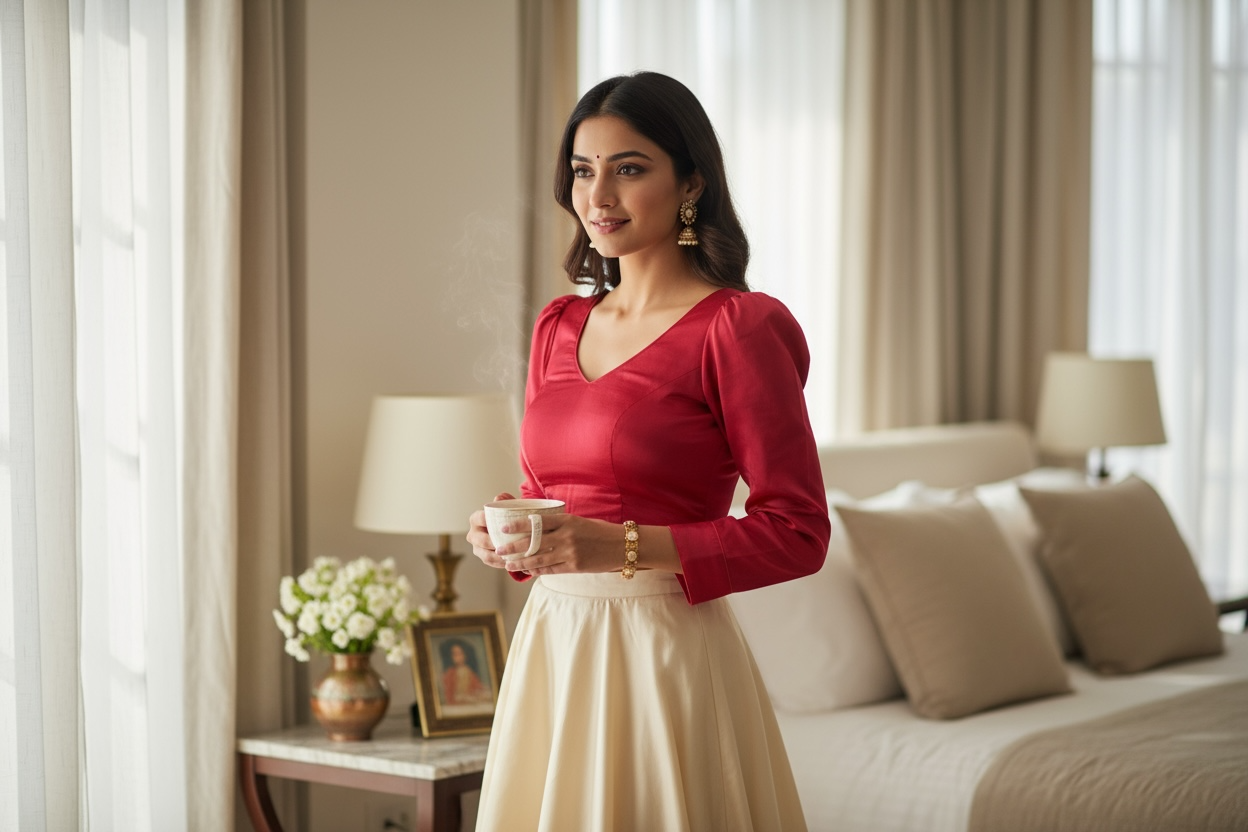 Silk blouses by Kurti Connection USA