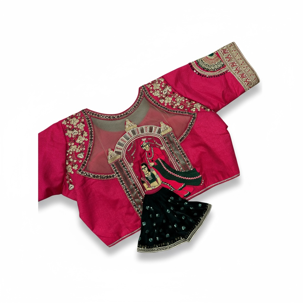 Front hook blouse by Kurti Connection USA