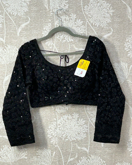 Black sequin blouse