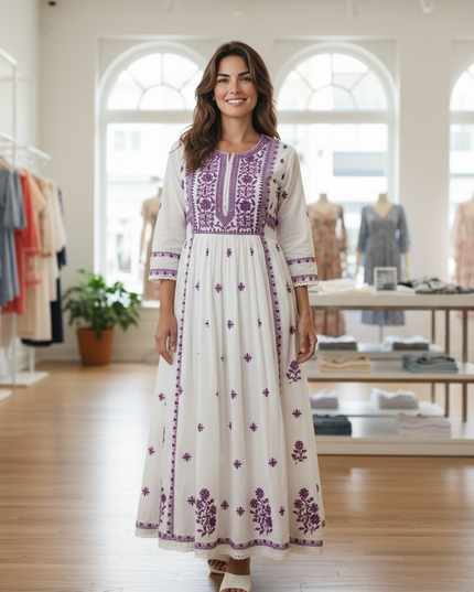 Cotton Chikankari kurti