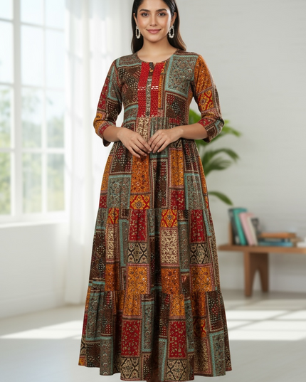 Rayon cotton Kurti