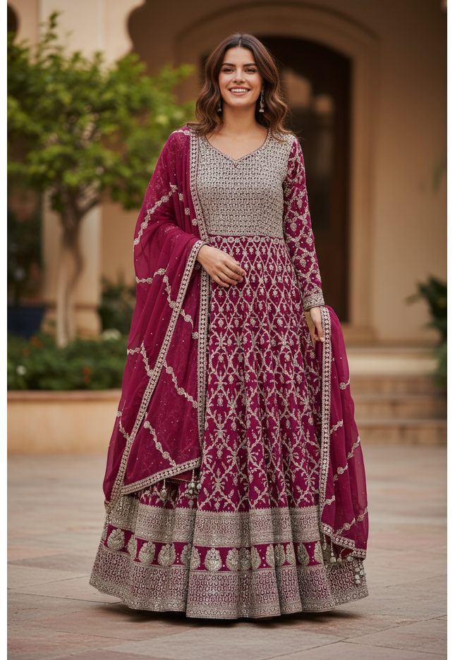 Heavy party wear dress