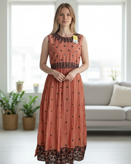 Silk long kurti