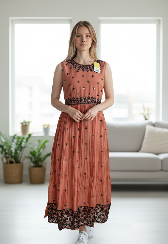 Silk long kurti