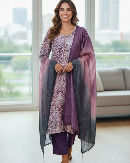 Batik print Kurti set