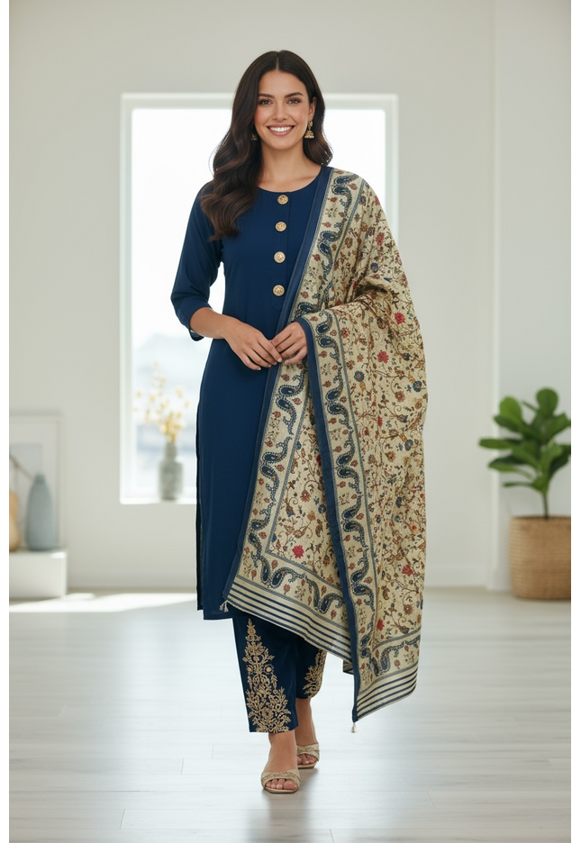 Silk salwar set / Kurti set