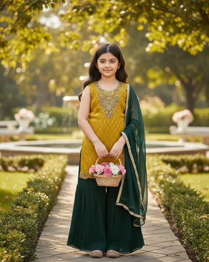 Kids : Girls sharara set in