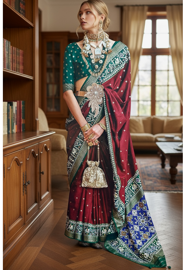 Patola print saree