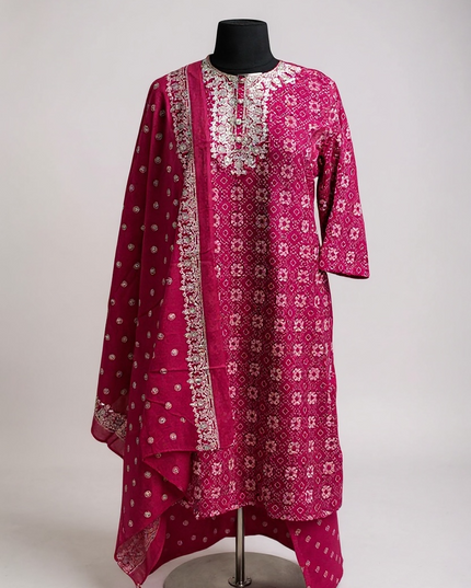 Kurti Connection USA Ladies Cotton Kurti Embroidered Tunic Top