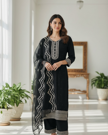 Elegant modal silk Kurti set For Women Tunic By Kurti Connection USA