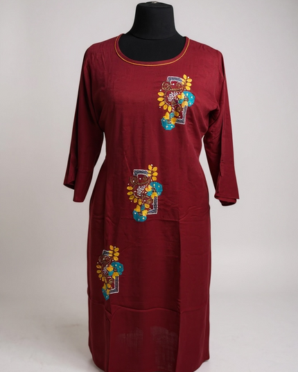 Elegant Indian Kurti With Embroidery For Women From Kurti Connection USA