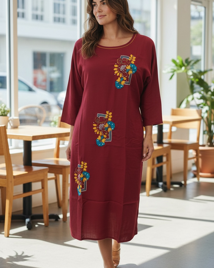 Elegant Indian Kurti With Embroidery For Women From Kurti Connection USA