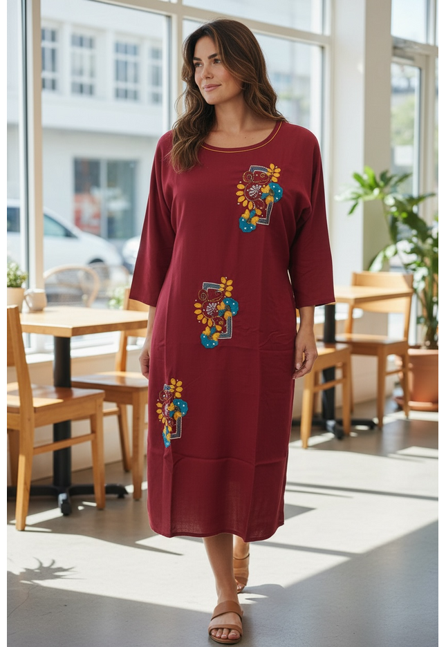 Elegant Indian Kurti With Embroidery For Women From Kurti Connection USA