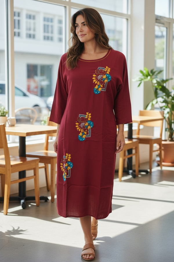 Elegant Indian Kurti With Embroidery For Women From Kurti Connection USA