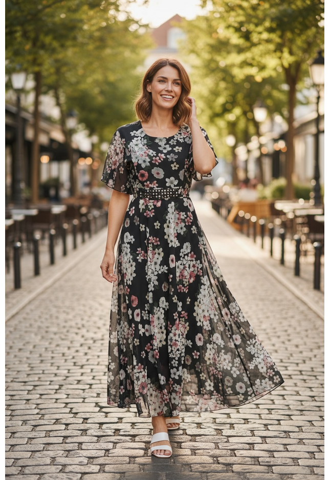 Chiffon long kurti