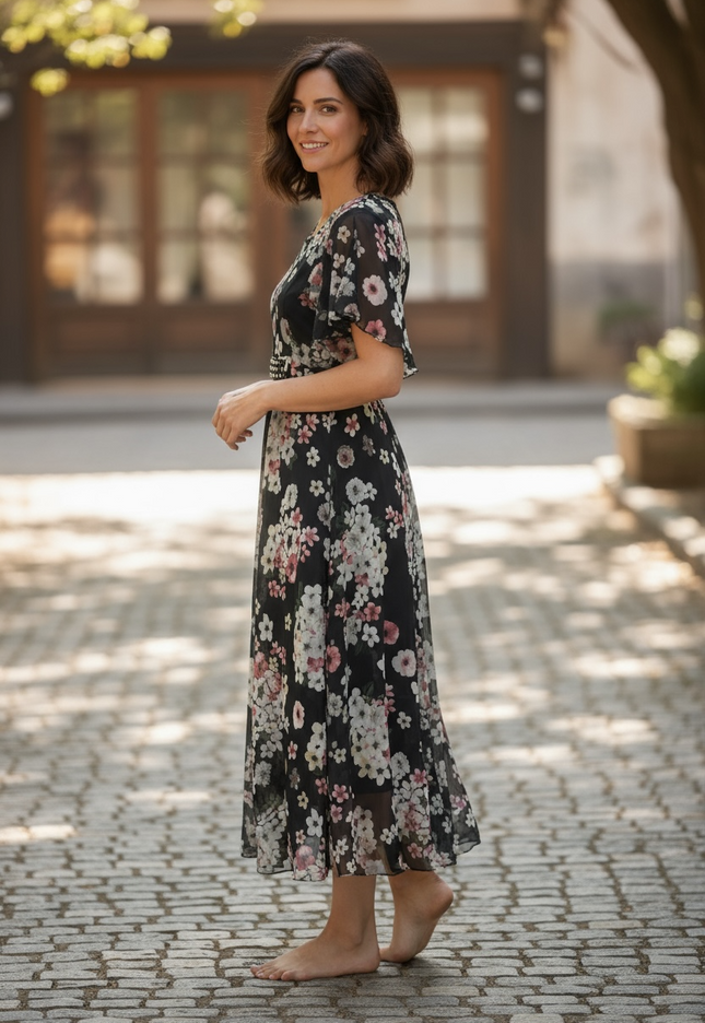 Chiffon long kurti