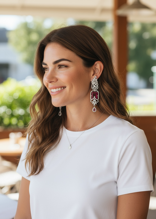 Statement earrings: AD earrings