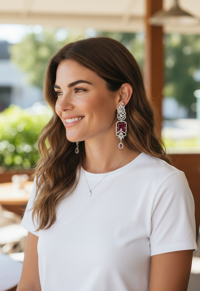 Statement earrings: AD earrings