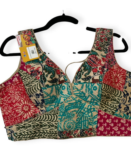 Printed cotton blouse