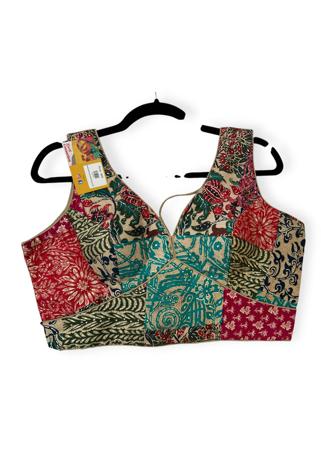 Printed cotton blouse