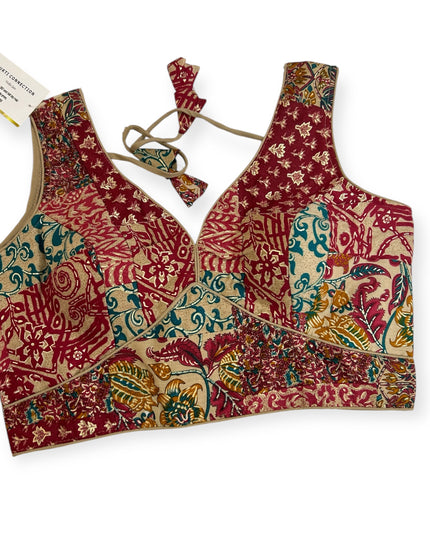 Printed cotton blouse