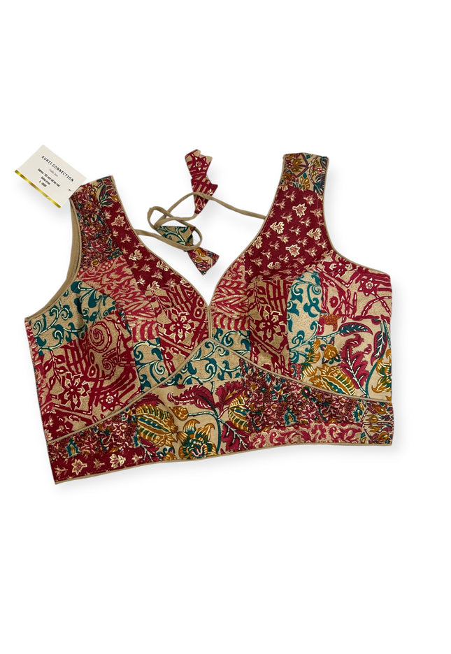 Printed cotton blouse